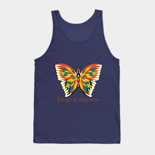 Wings Of Elegance-Butterfly Art Tank Top